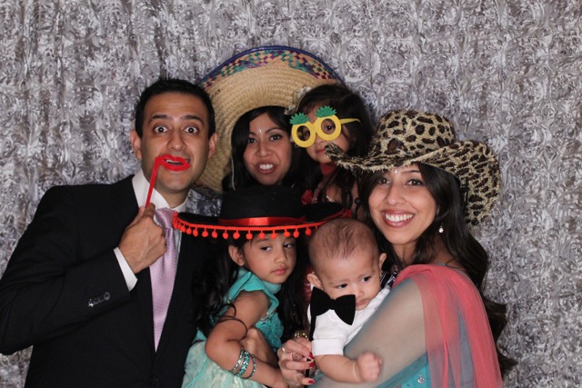 Silver Petals photobooth background