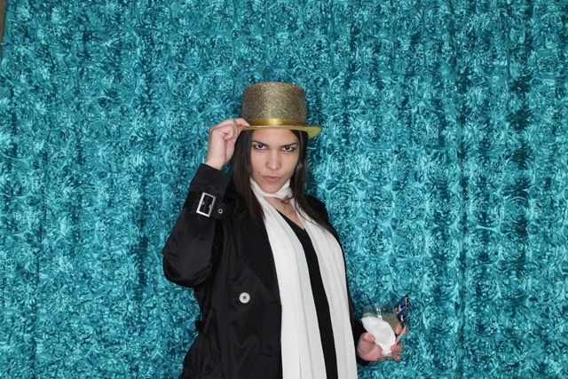 Teal Petals photobooth background