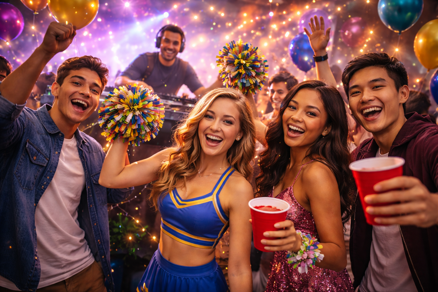 High school prom with professional DJ and lighting in Jacksonville