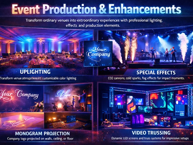 Corporate event lighting and production