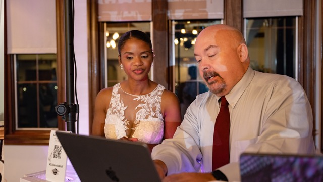 Footloose Entertainment DJ setup at Jacksonville FL wedding reception